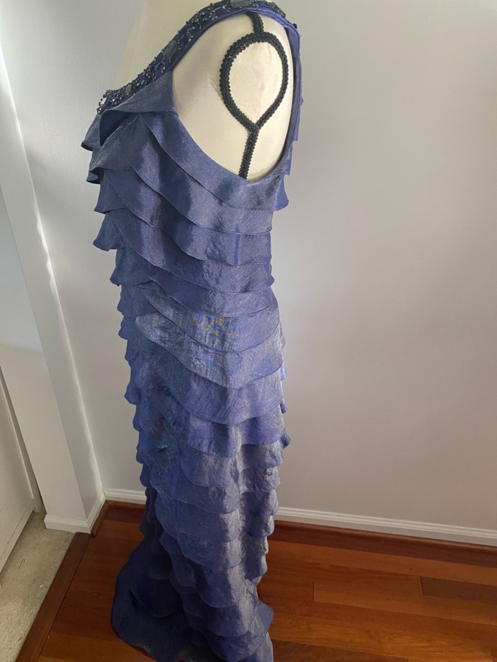 Adrianna Papell six 12 formal one shoulder dress - Picture 3 of 7